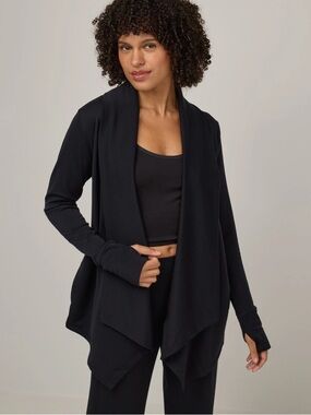 Wool& Aspen Cardigan, Black, Small, like new!